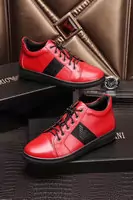 armani zapatos derbies classiques elastic band rouge